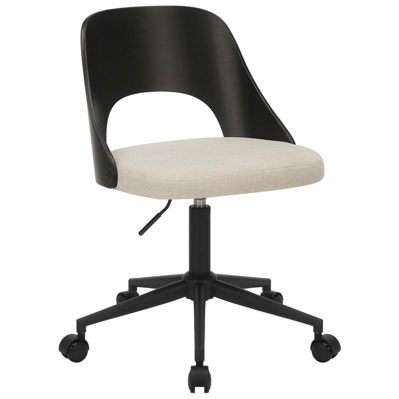 Fotel biurowy ergonomiczny obrotowy Lucy ACTONA beżowy nowoczesny do biura i gabinetu 1 szt.