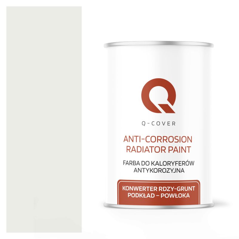 Farba do Kaloryferów Antykorozyjna Q-Cover Biały sygnałowy RAL9003 Mat 1L