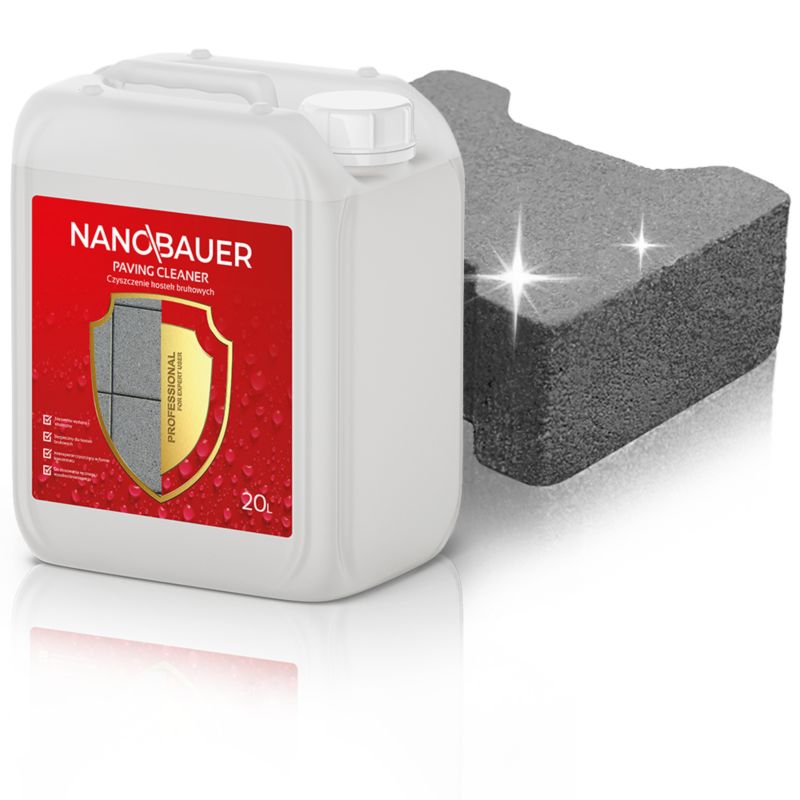 Płyn do czyszczenia kostki brukowej, betonu NANOBAUER 20L 1 szt