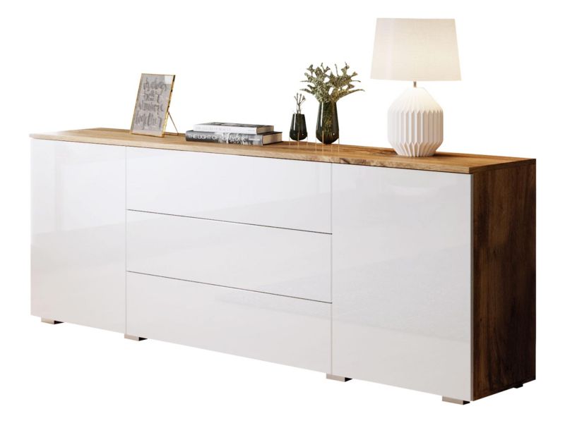 Komoda MIRJAN 24 Paris 150 wotan/biały połysk 1 szt.