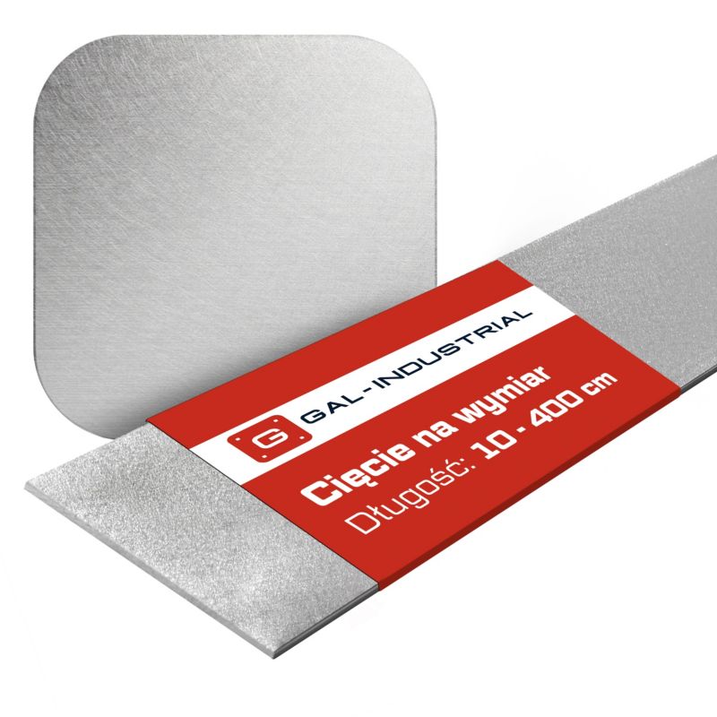 Płaskownik Aluminiowy SATYNOWANY GAL-INDUSTRIAL 50x4mm 40cm Profil Aluminium NA WYMIAR 1 szt.