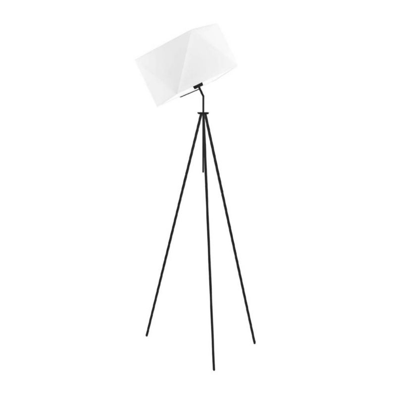 Lampa stojąca Volta Light Factory podłogowa przegubowa regulowana trójnóg z abażurem biały diament DECO 1szt.