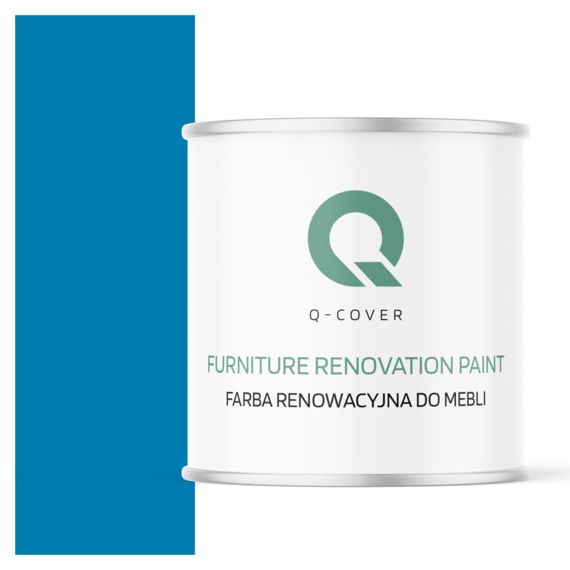 Farba Renowacyjna do Mebli Q-Cover Błękitny RAL5015 Satyna 2.5L