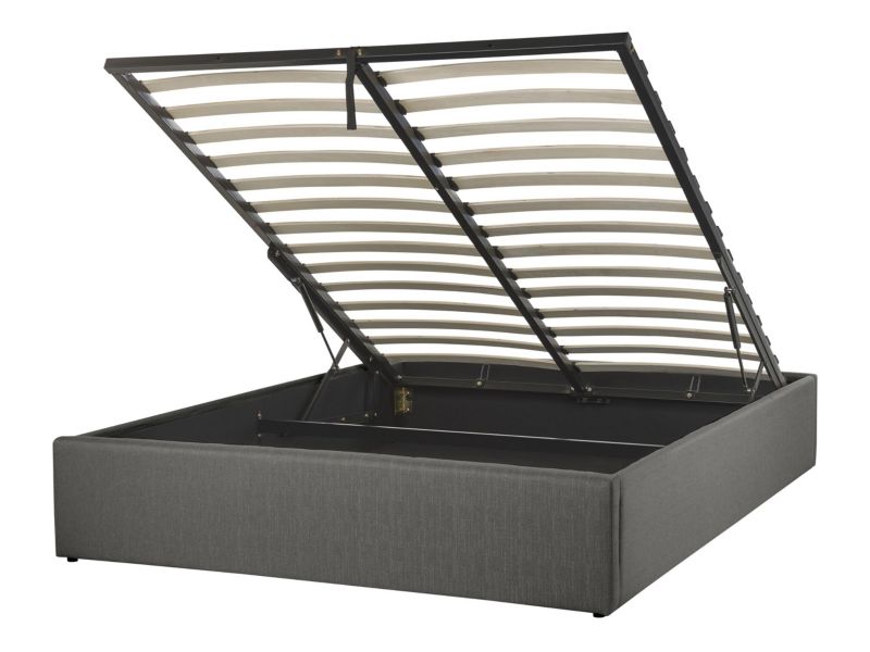 Łóżko Dinan 140 x 200 cm Ciemnoszary 1 szt.