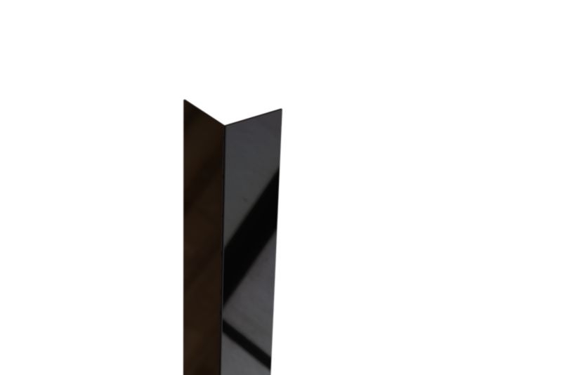 Kątownik wykończeniowy L Lambro czarny połysk 3cm x 3cm x 270cm 1 szt.