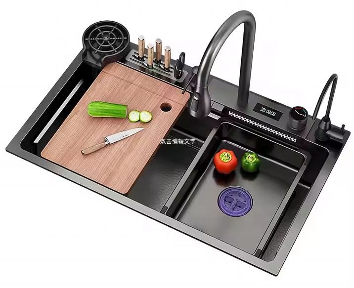 Zlewozmywak Domotechnika wielofunkcyjny Sorrento, stal nierdzewna, wyświetlacz temperatury 75x45 cm 1szt.