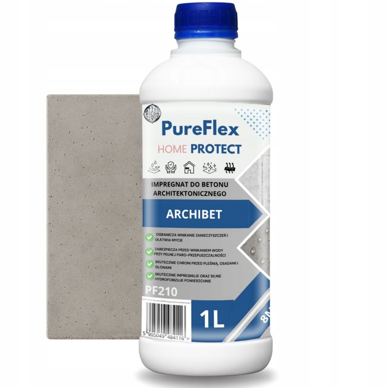 Impregnat do betonu architektonicznego i tynku ozdobnego PureFlex hydrofobowy wodny 1L 1szt