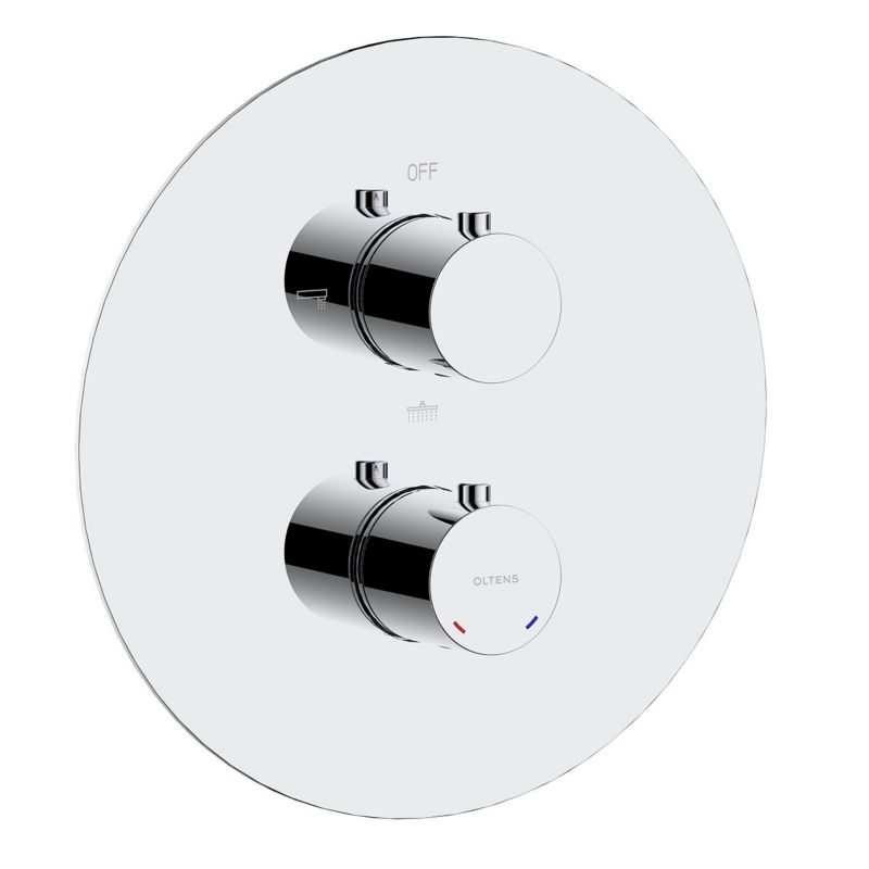Bateria wannowo-prysznicowa Oltens Katla podtynkowa z termostatem chrom 1 szt.