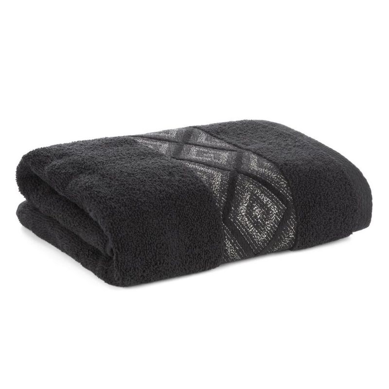 Ręcznik Azari Eurofirany Bawełniany Czarny 70X140 Cm 1 Szt.