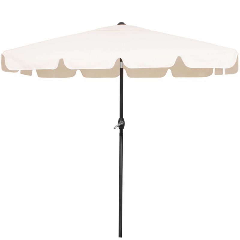 Parasol na taras i balkon Springos 240 cm na korbkę ogrodowy składany ecru 1 szt.