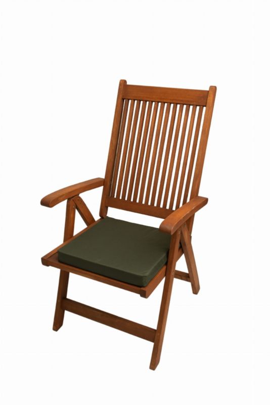 Poduszka na krzesło ogrodowe, Setgarden, 40x40x4cm Zielona poduszki na siedzisko do użytku wewnątrz i na zewnątrz, 2szt