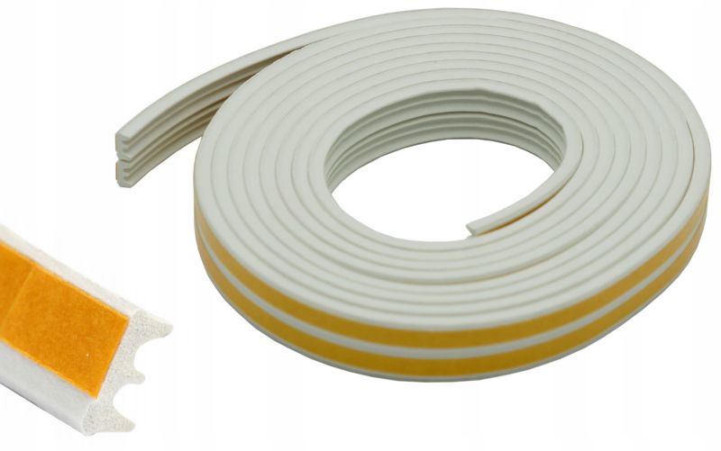 Uszczelka FEINZ Samoprzylepna Typ E 9X4Mm Biała 6M 1 szt.