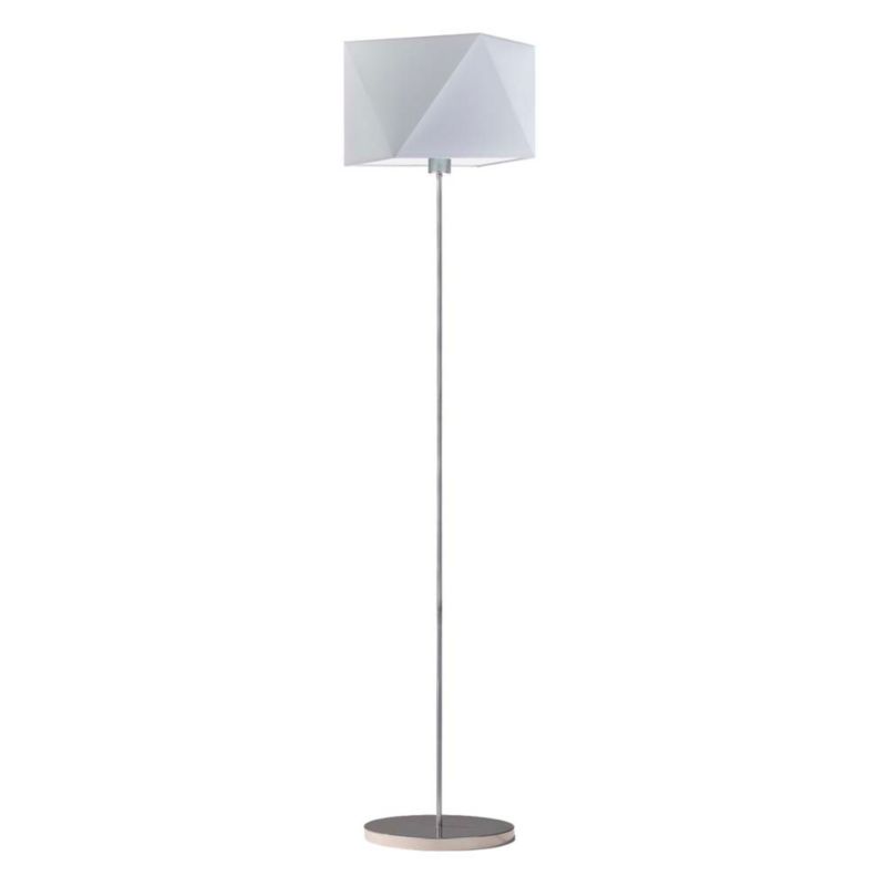 Lampa stojąca Volta Light Factory podłogowa z abażurem szary jasny diament BURNE 1szt.