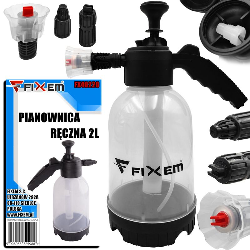 Pianownica ręczna opryskiwacz ciśnieniowy 2L Fixem 1szt.