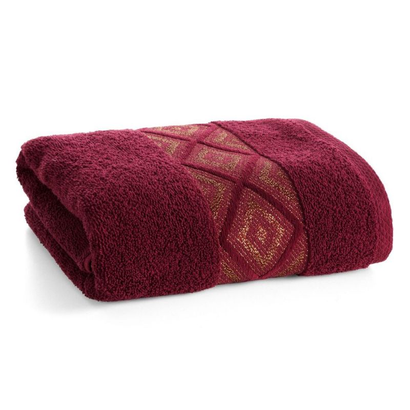 Ręcznik Azari Eurofirany Bawełniany Bordowy 70X140 Cm 1 Szt.