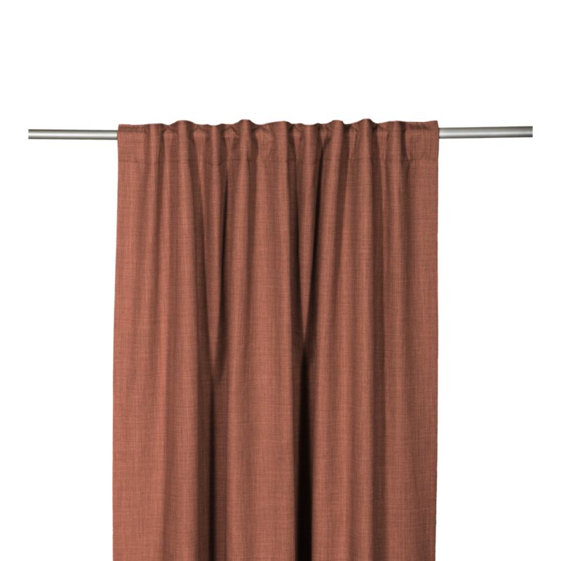 Zasłona GoodHome Novan zaciemniająca 140 x 300 cm terakota
