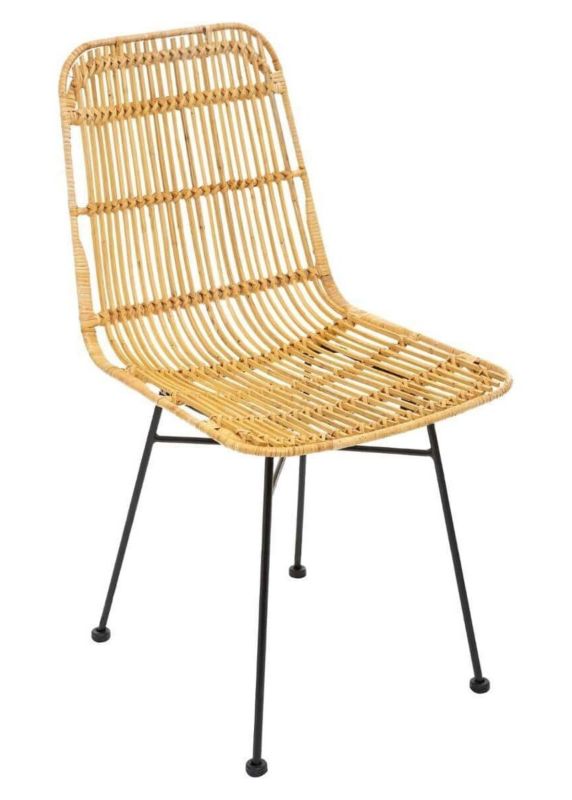 Krzesło ogrodowe Kobu Atmosphera rattanowe beżowe boho 1 szt.