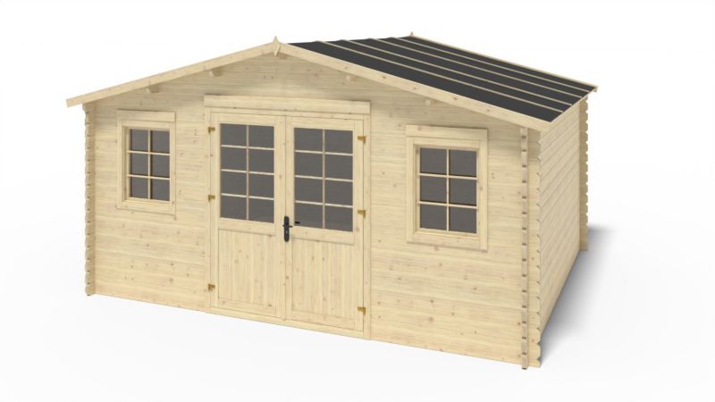 Domek ogrodowy ALTANKA 20 m2 - 5x4 m - 40 mm, drewniany, 1 szt.