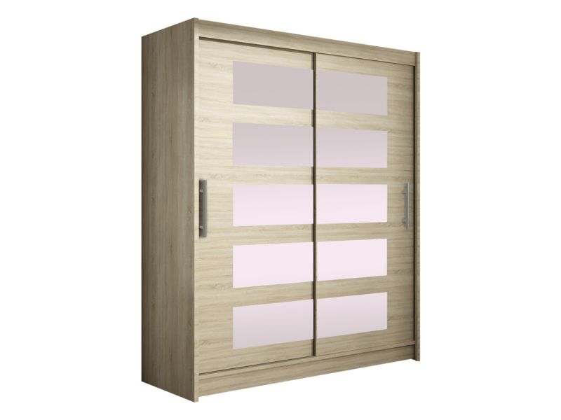 Szafa MIRJAN 24 z drzwiami przesuwnymi Presto V dąb sonoma/lustro 1 szt.