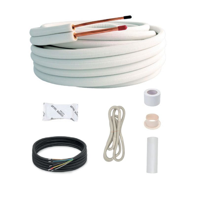 Kompletny zestaw połączeń chłodniczych Sannover 1/4-3/8 Podwójne rury rozszerzane M1 20 metry 1 szt.