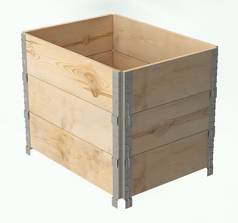Skrzynka nadstawka paletowa warzywniak drewniany 3szt 60x80x20cm