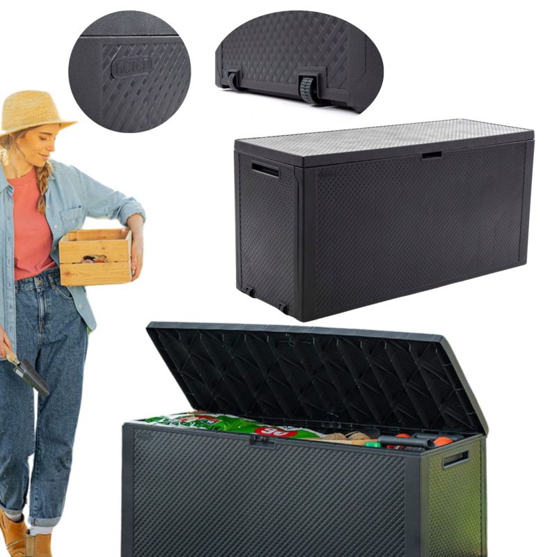 Skrzynia ogrodowa Keter Emily Box 277L wodoszczelna grafit 1 szt