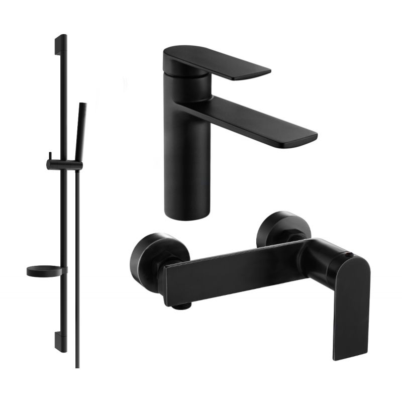 Zestaw prysznicowy Mexen Zero czarny 71104DS70-70 1 szt.