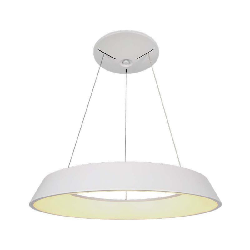 Lampa wisząca V-TAC Vt-7755 biała wym: 103 x 48,5 x 48,5 cm wbudowany LED 48W 3000K 5000lm 1 szt.