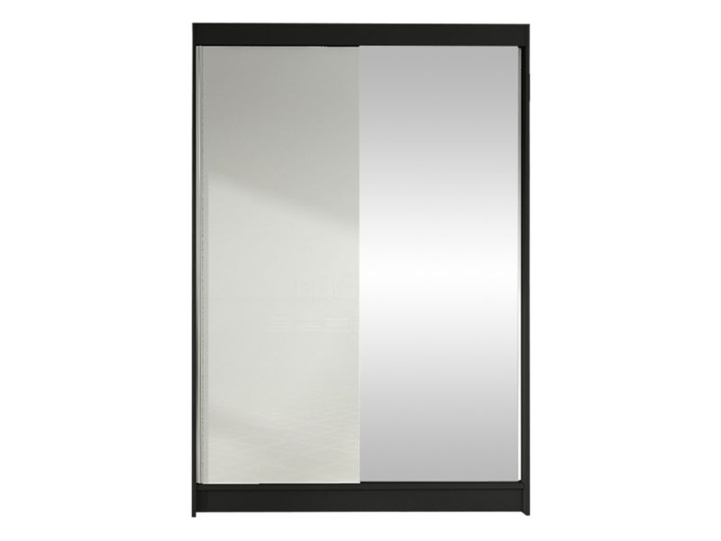 Szafa MIRJAN 24 z drzwiami przesuwnymi Lino I czarny/biały 1 szt.