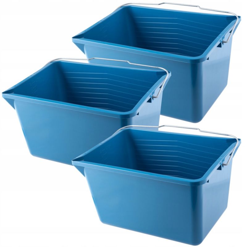 Wiadro malarskie KADAX Wiaderko Z Uchwytem 12Litrów 3szt