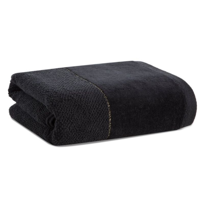 Ręcznik Kąpielowy Aria Eurofirany Czarny Bawełniany 70X140 Cm 1 Szt.