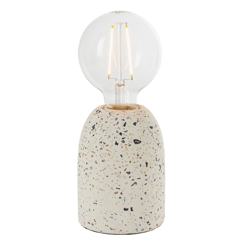 Lampa stołowa Endon TERRAZZO biała 1xE27x20W IP20 wym:13x10x10cm - 1 szt.