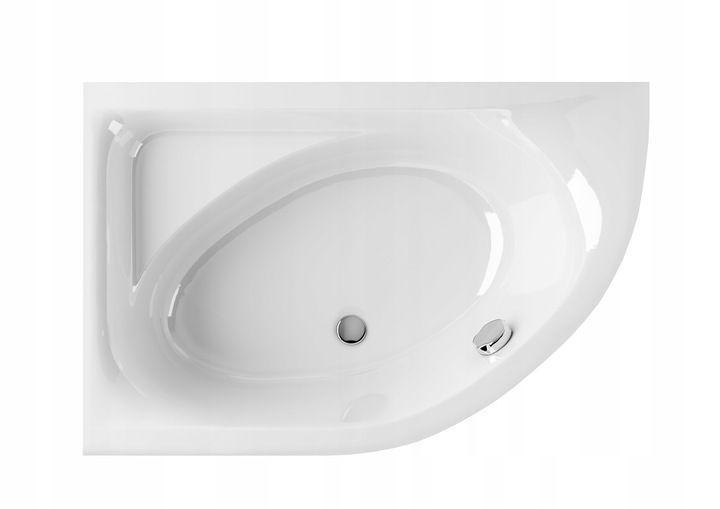 Wanna narożna asymetryczna lewa 170 x 110 cm bez obudowy z syfonem Laminart 1 szt.