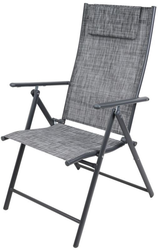 Krzesło Saska Garden ogrodowe 57-68-106cm textline 7-pozycyjne z zagłówkiem 1kpl