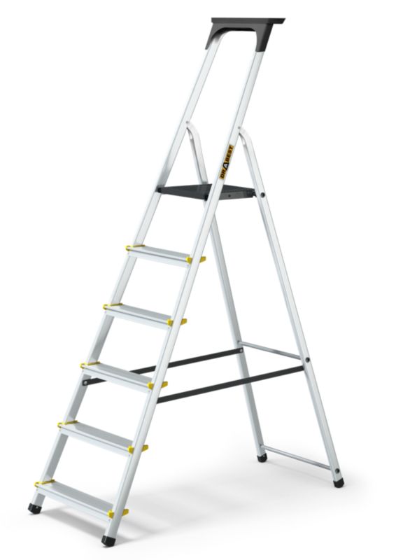 Drabina domowa Drabest aluminiowa 6-stopniowa 150 kg