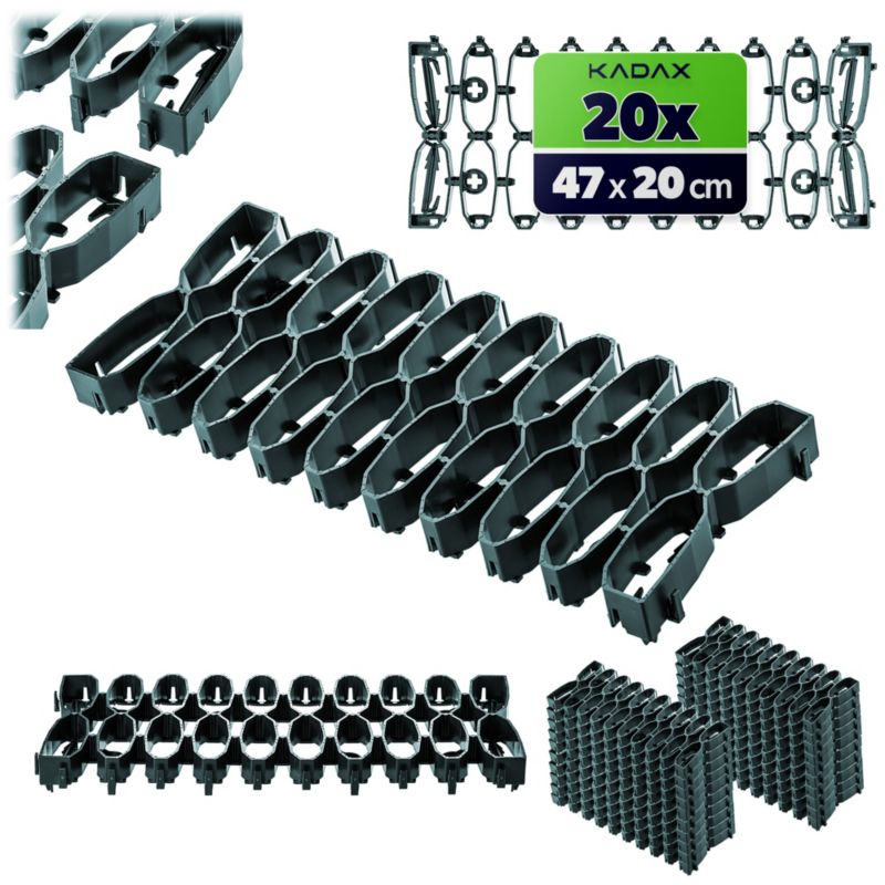 Kratka Trawnikowa KADAX Pod Robota Koszącego Idealna Na Łuki 47 cm Zestaw Zielony 20 szt.