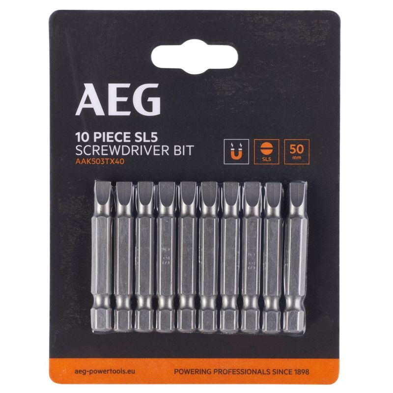 Zestaw Bitów AEG 50mm SL5 10 elementów 1 szt.