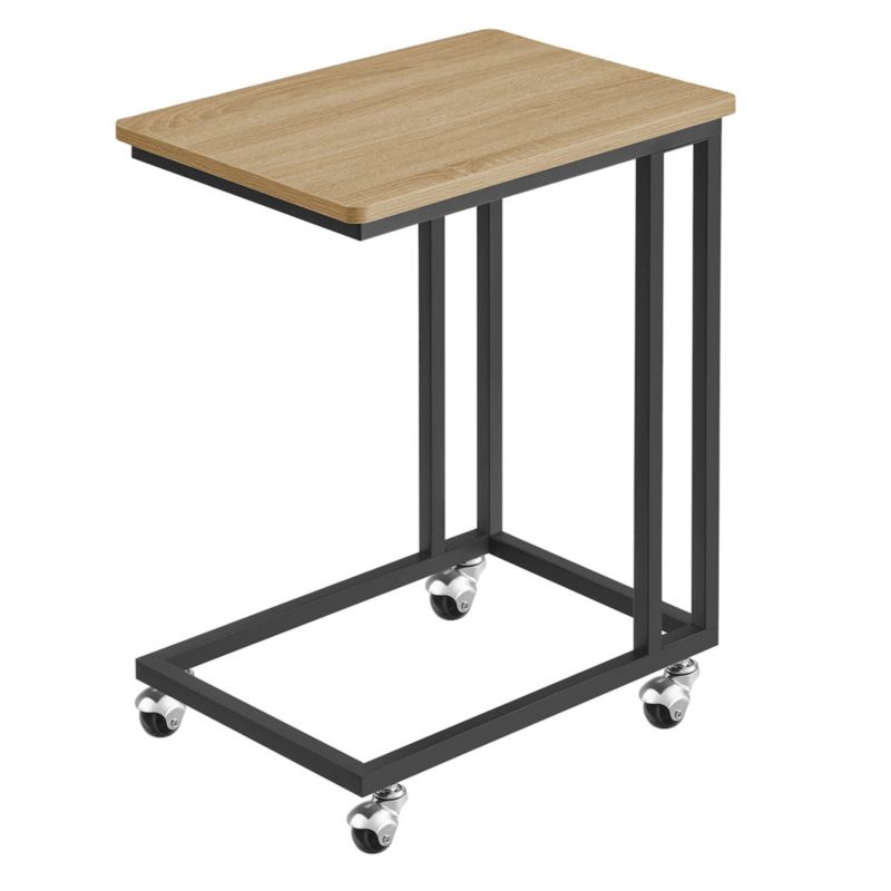 Stolik na kółkach Songmics stolik boczny dąb sonoma 1 szt
