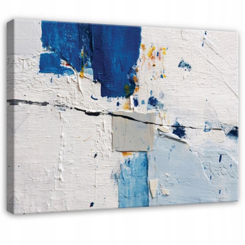 Obraz WALLARENA Do Sypialni Salonu Na Płótnie Abstrakcja Beton Sztuka Szary 60x40 cm PP16295O4 1 szt.