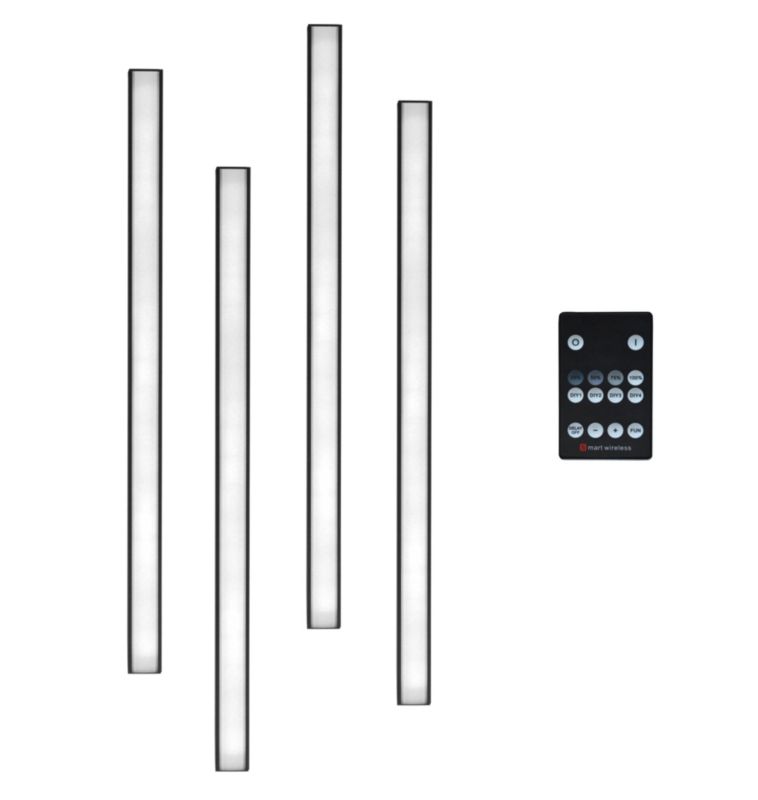 Panel na filcu LED MDF 15,3 x 50 cm czarny