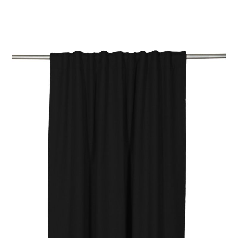 Zasłona GoodHome zaciemniająca Novan 140 x 300 cm czarna