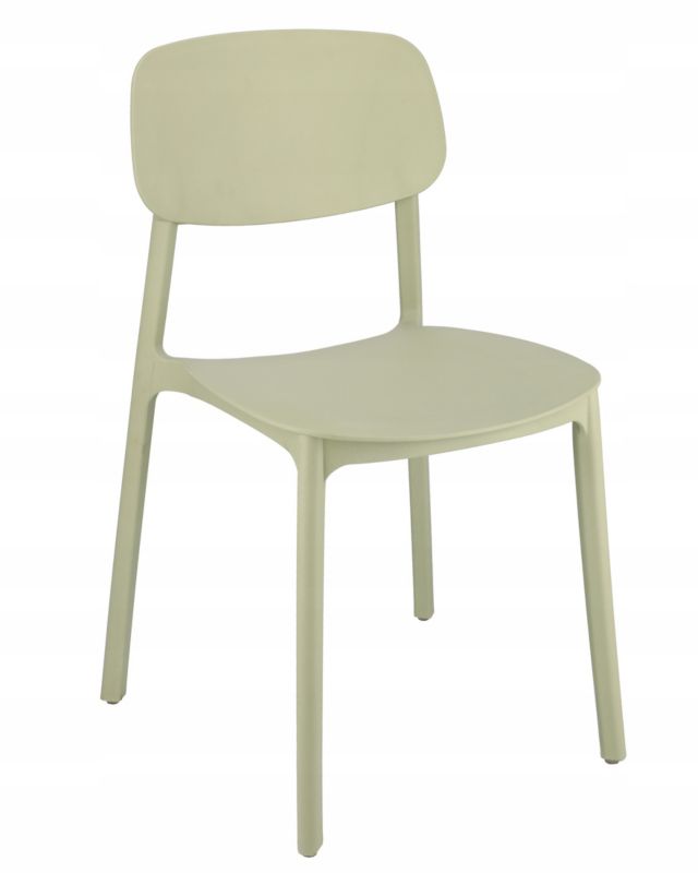 Krzesło ogrodowe JUMI plastikowe 79x40 cm szałwiowe wygodne 1 szt.