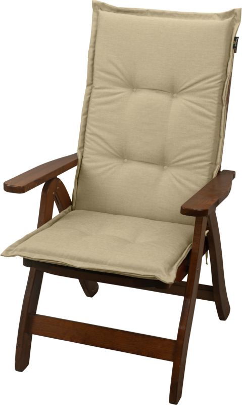 Poduszka na fotel krzesło ogrodowe AMPO beżowy 1 szt.