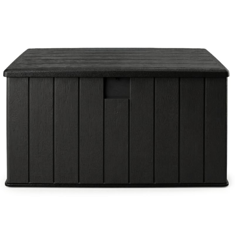 Skrzynia ogrodowa 570L Be-active.pl schowek na balkon i taras duża pojemna wytrzymała zamykana czarna 1szt.