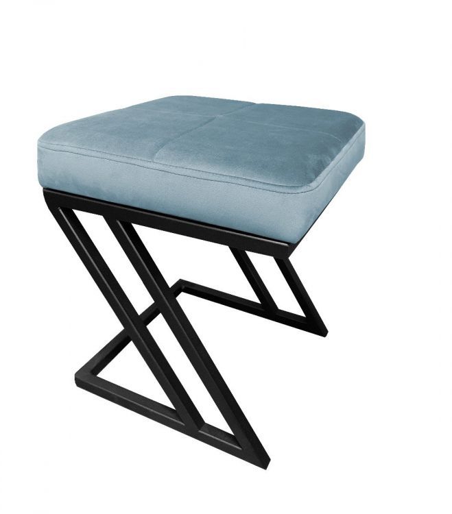 Pufa ZAZU BL VELVET szara ATOS 1 szt.