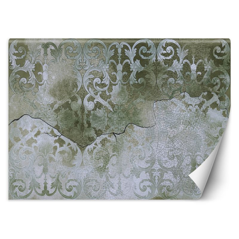 Fototapeta Feeby Zielony ornament vintage 350x245 1 szt