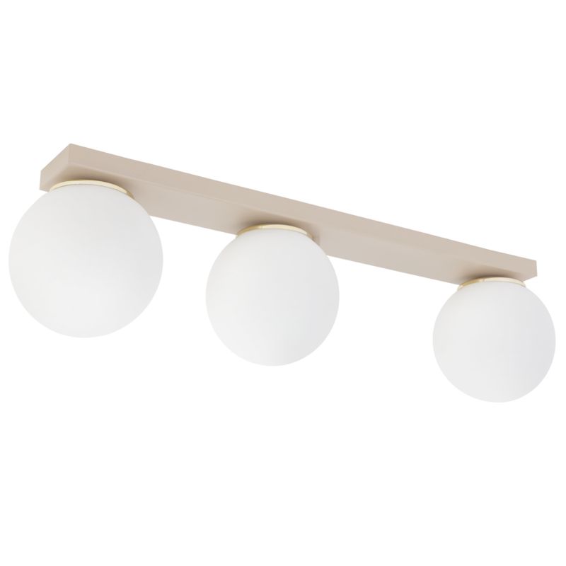 Lampa sufitowa wisząca Light Home LH Alta 3xE14 kaszmir klosz szklany biały 1szt.