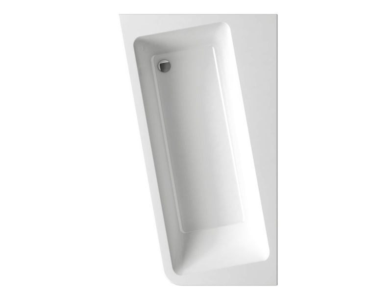Akrylowa wanna narożna asymetryczna Ravak 10 160x95 L biała 1 szt