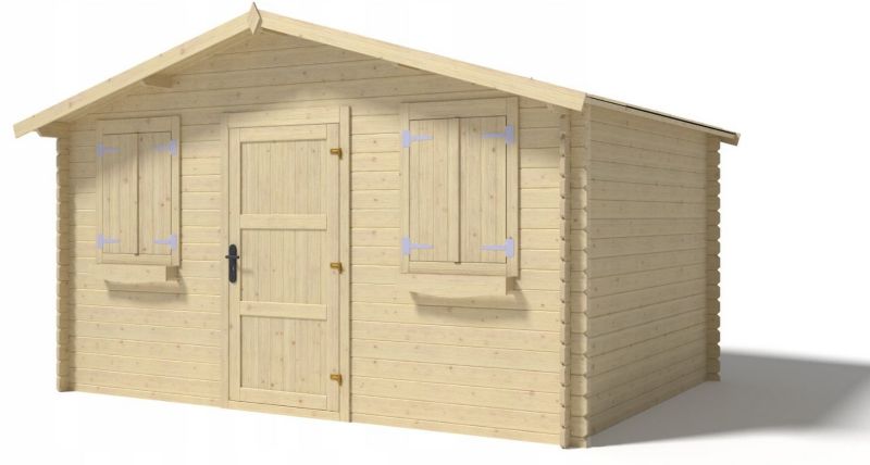 Domek ogrodowy ALTANKA 12 m2 - 4x3 m - 28 mm, drewniany, 1 szt.