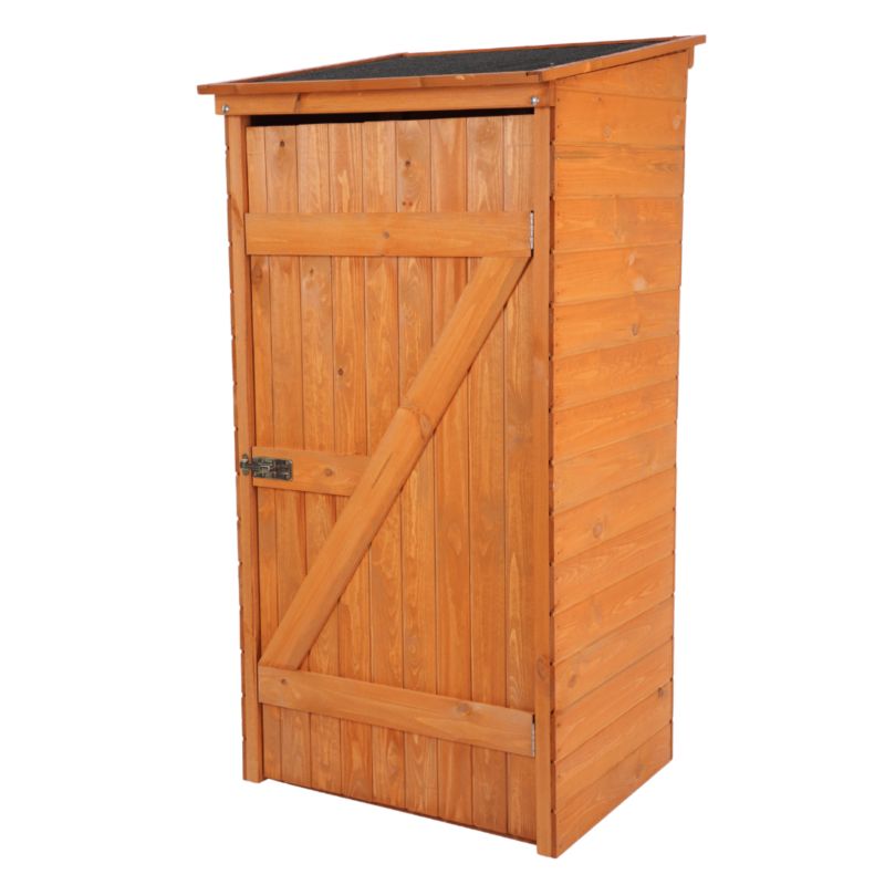 Domek narzędziowy drewniany Modo24 149x73x69 cm impregnat sosna z podłogą i dachem z papy 1 szt.